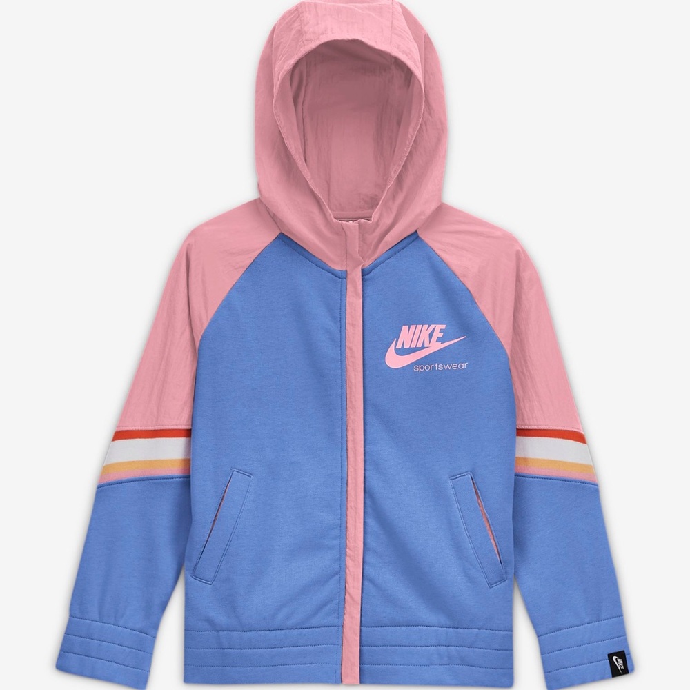 Girls Nike Wind Runner Light Jacket Wind Breaker - Size Girls Large